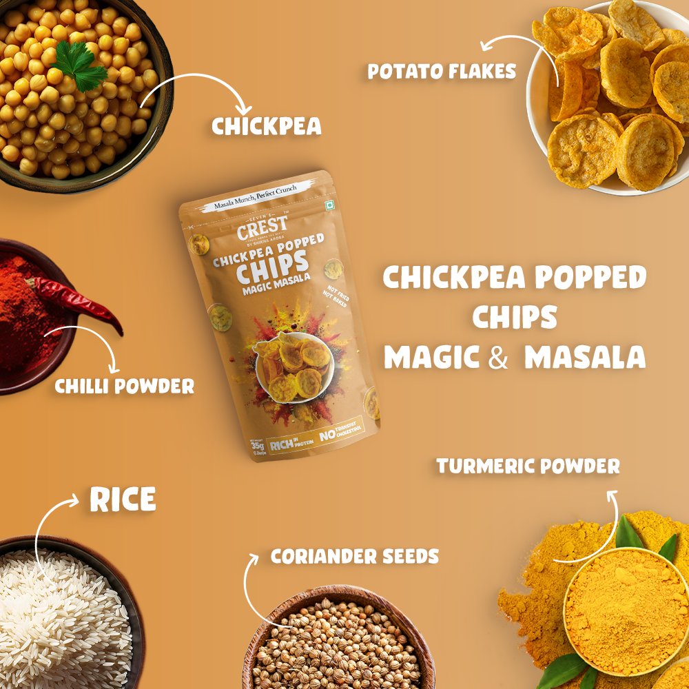 Chickpea Popped Chips- Magic Masala