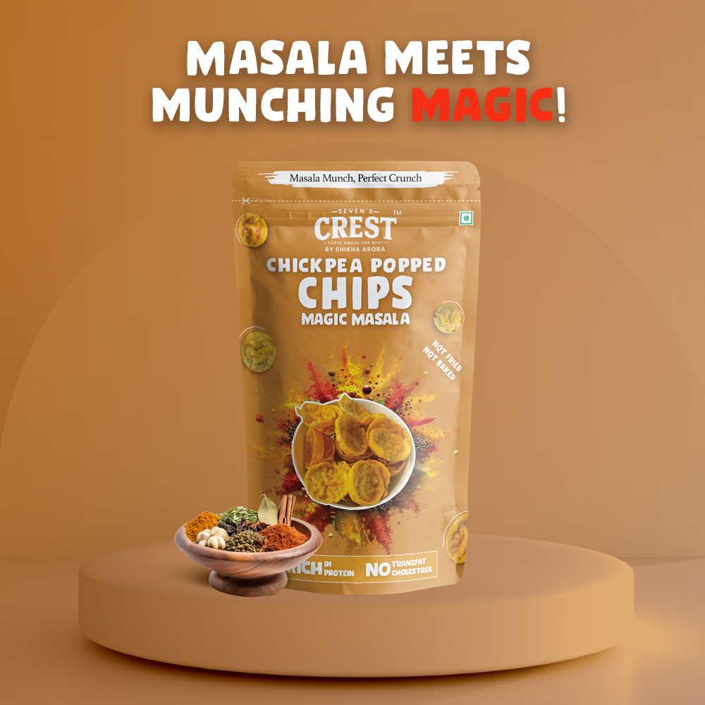 Chickpea Popped Chips- Magic Masala