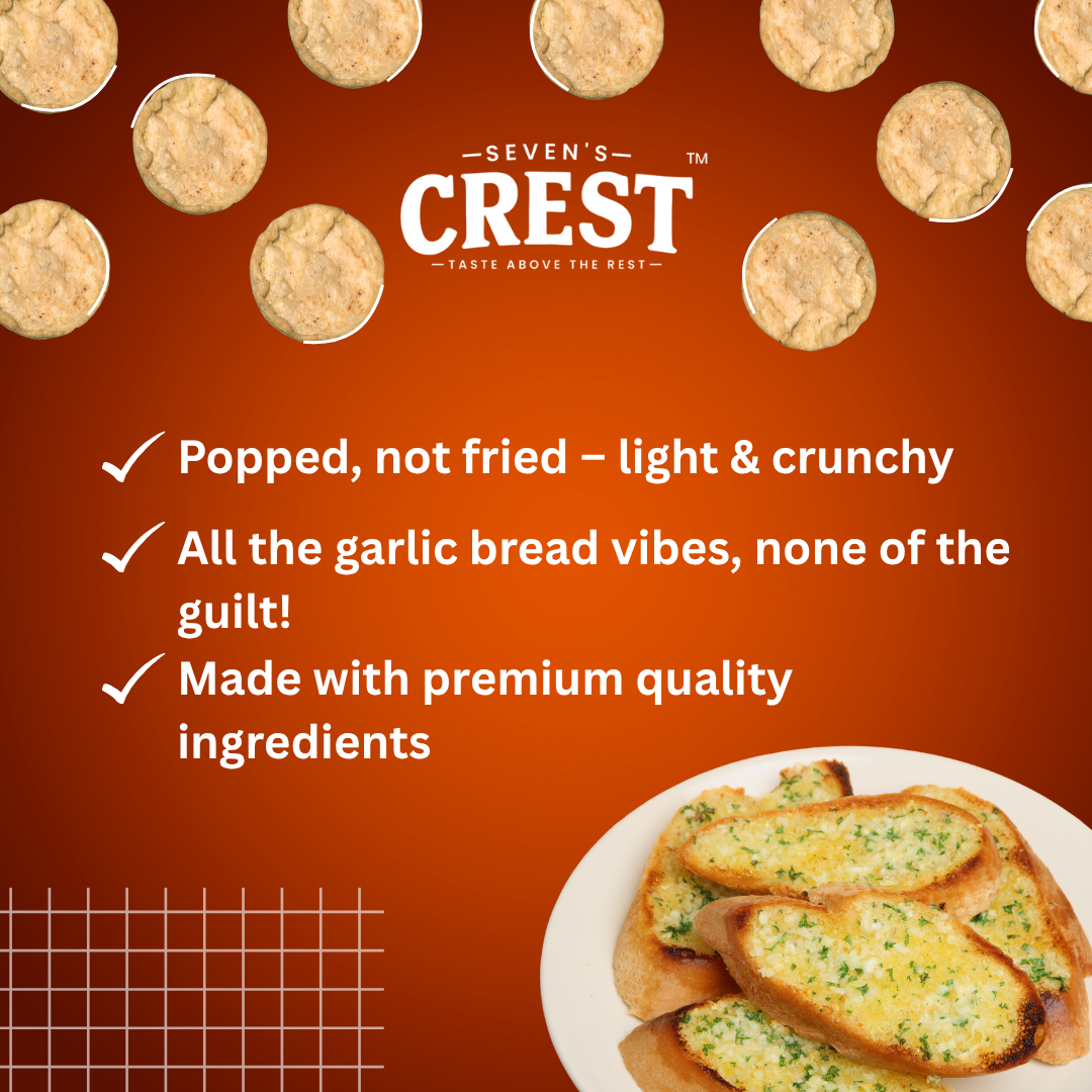 Corn Popped Chips- Garlic Bread- 40g