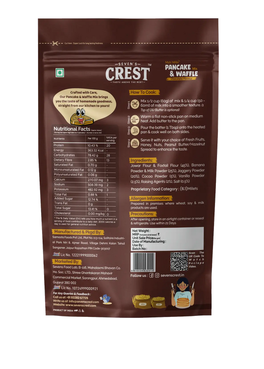 Chocolate Multi Millet Pancake &amp; Waffle Mix