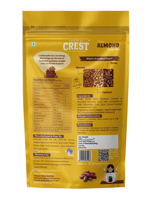 Choco Almond Energy Bites 180 gm
