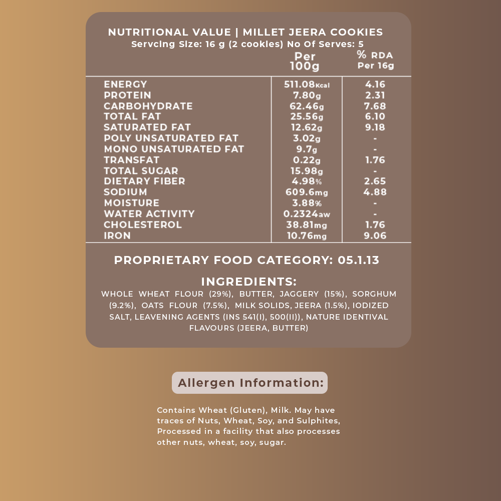 Millet Jeera Cookies